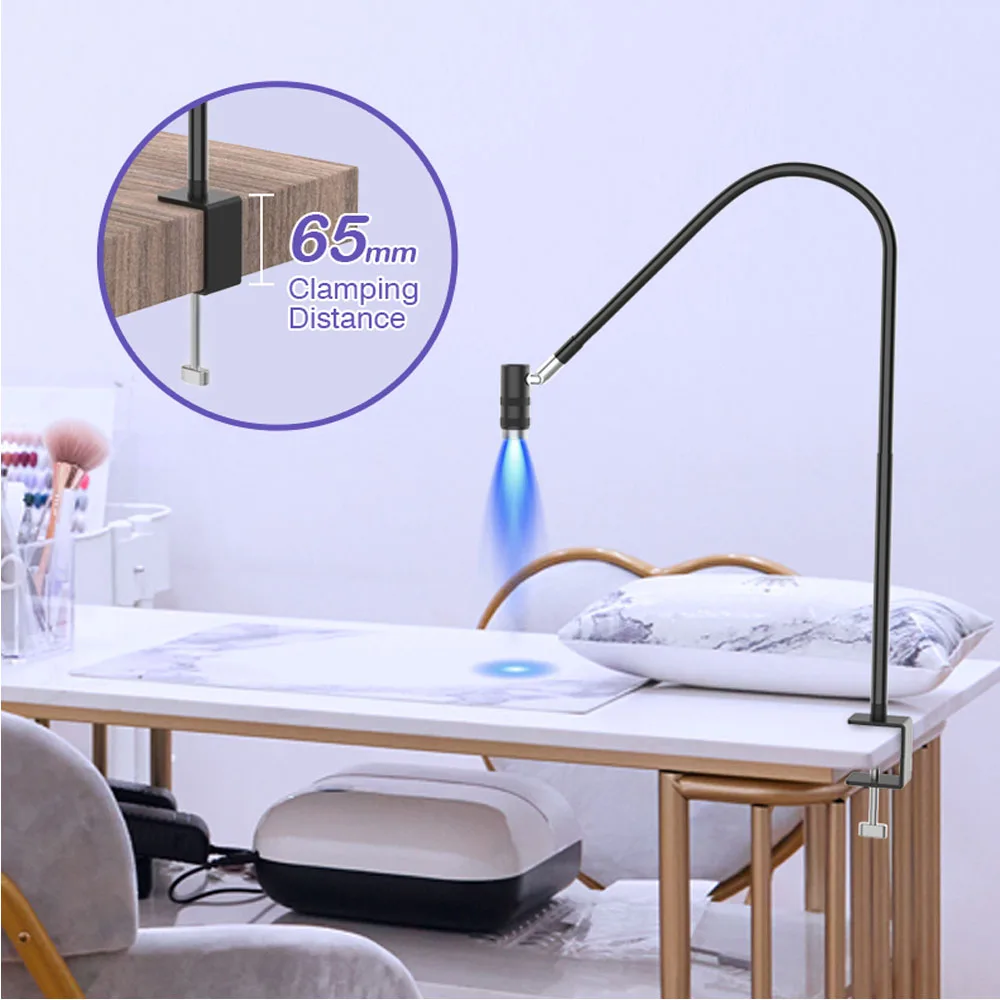 

Adjustable Wattage/Spot Size UV Lash Glue Curing Lamp for Eyelashes Extension Eyelash Glue Cure Beauty Polish Gel Fast Dryer