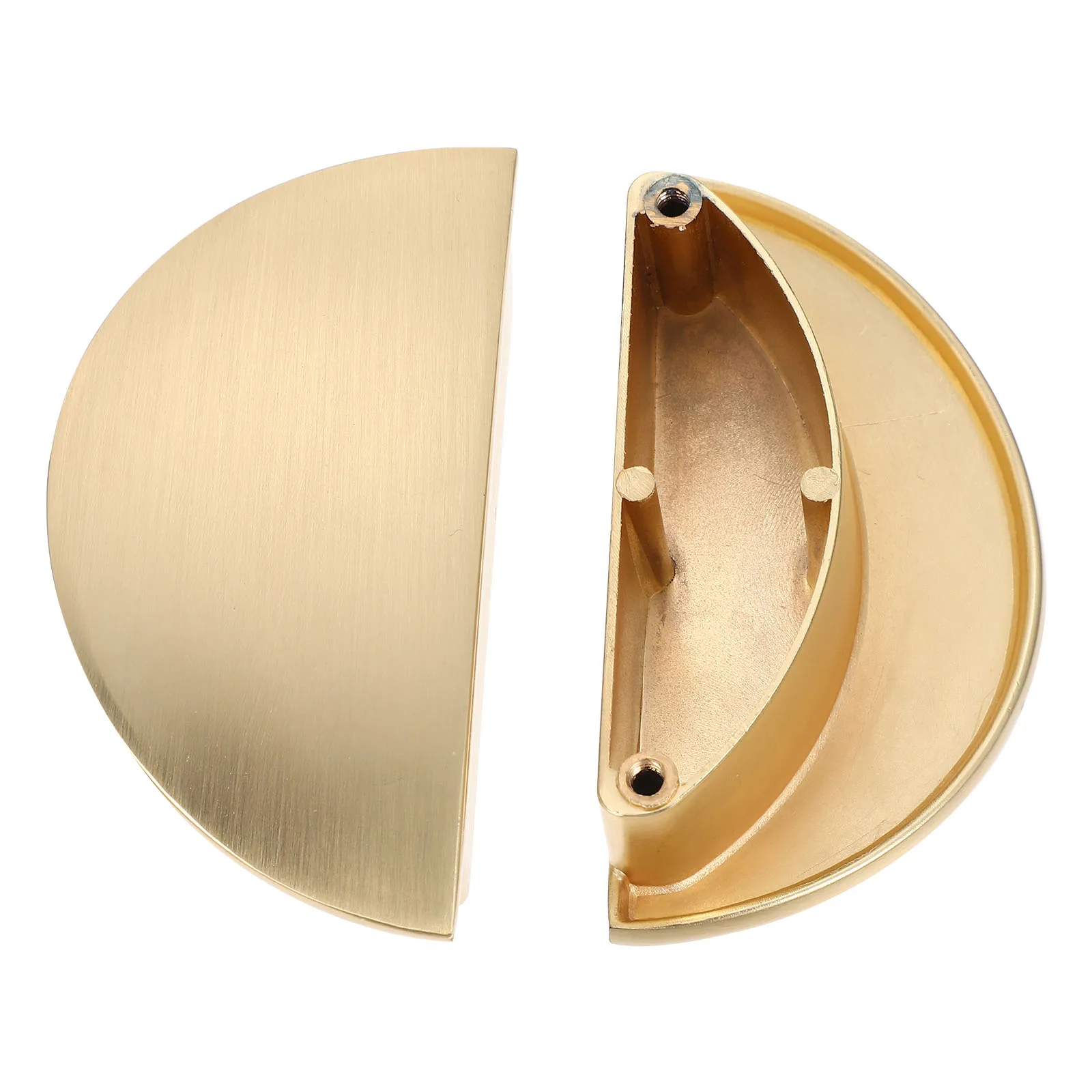 

2pcs Aluminum Cabinet Handle Pull Retro Gold Drawer Pulls Durable Metal Furniture Handles Easy Install Comfortable Use Space