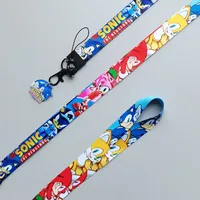 Cartoon Sonics Mobile Phone Lanyard Shadow Tails Amy Long Neck Rope Work Permit Campus Shuttle Card Sling Portable Kids Gifts