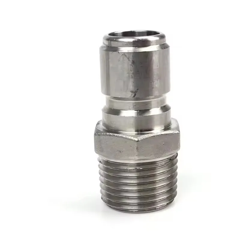 RVS snelkoppeling voor thuisbrouwerij, ball-lock stijl fitting, 1/2 NPT mannelijke schroefdraad, bierbrouwconnector