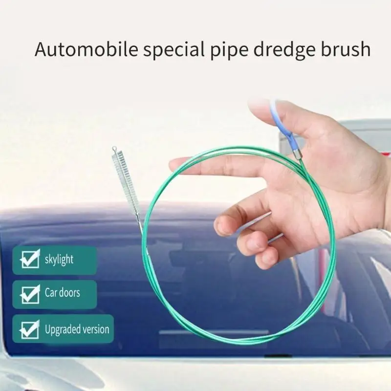 G7NA Auto Sunroof Drain Cleaning Tool,Flexible Drain Brush Long Pipe Cleaner for Car, Pipe Cleaning Brush Drain Hole Brush