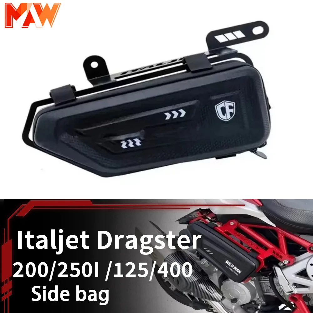 Italjet Dragster Side Bag Waterproof Bag Tool Bag Fit Italjet Dragster 200 / 250I / 125 / 400