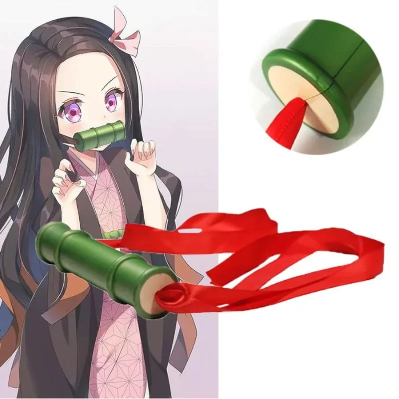 Demon Slayer COSPLAY Costume Props Tanjirou Earrings Nezuko Exclusive Weapon Bamboo Tube Shinobu Kanawo Hair Accessories