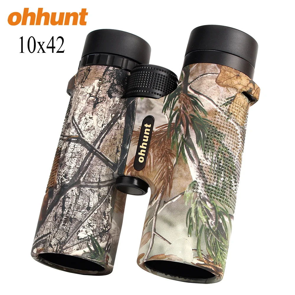 Free Shipping Professional Ohhunt 10x42 Blue Optical coated Bak4 Prism Long range Binocular Telescope For Hunting