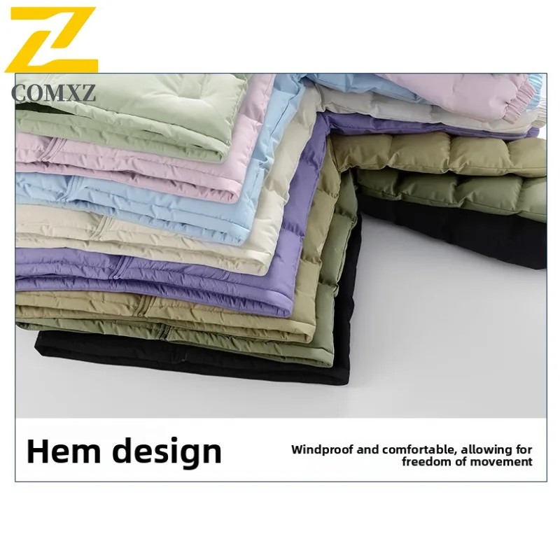 سترة مبطنة للرجال من COMXZ بياقة واقفة لركوب الدراجات في الهواء الطلق سترة سميكة دافئة على طراز الشارع حماية من البرد معطف شتوي جديد مبطن