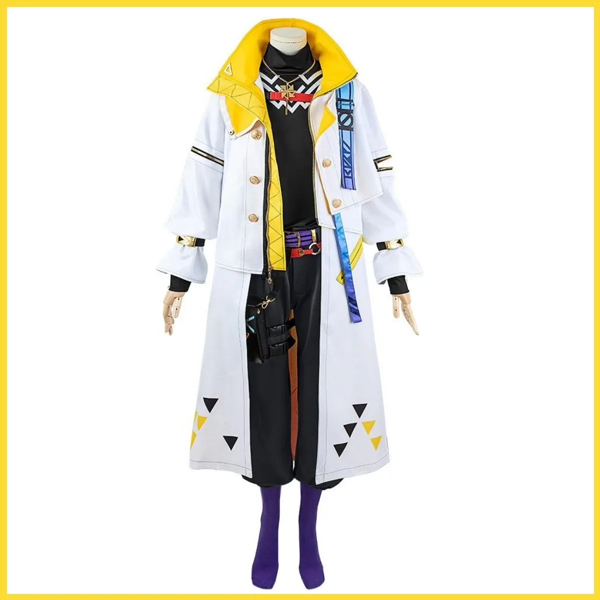 Anime Virtual Nijisanji Fura Kanato Cosplay Costume Wig Long Trench Coat Uniform Full Set Man Woman Halloween Suit