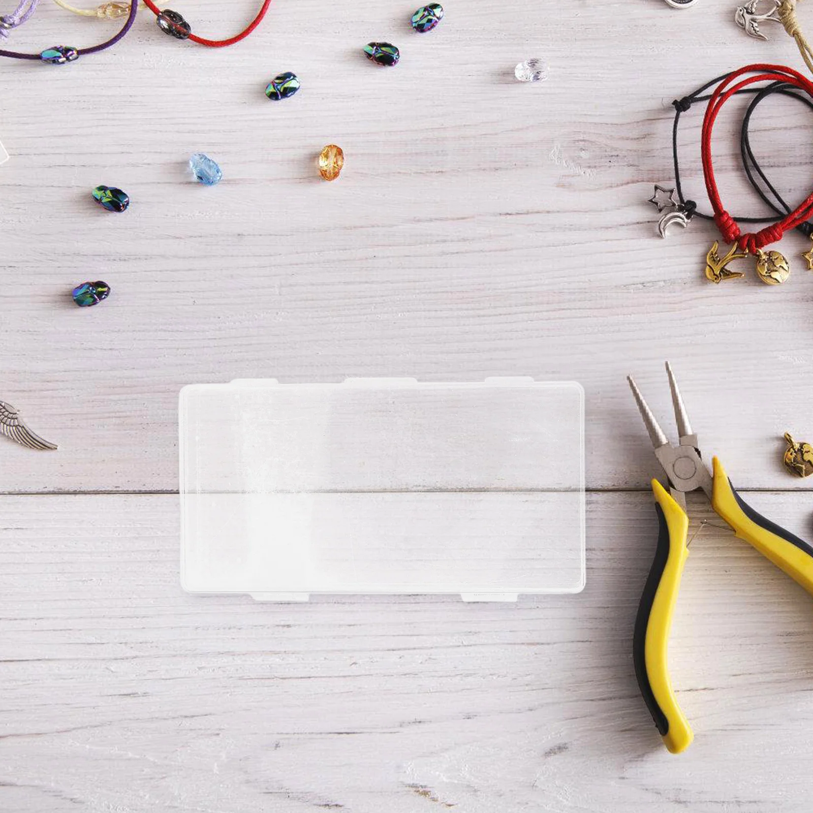 

20Pcs Small Plastic Bead Storage Containers Clear Lid Space Saving Design Sturdy Construction for Travel Small Plastic Box