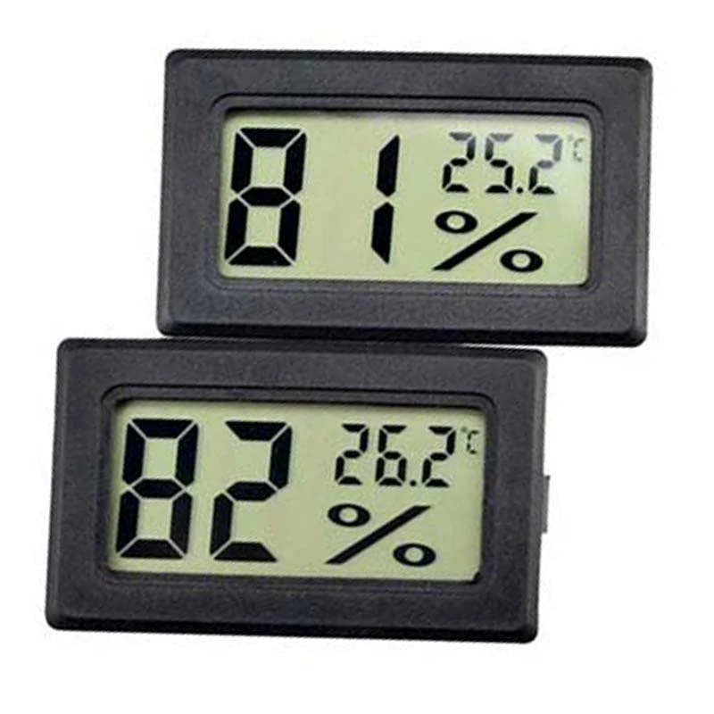 5 Pack Mini Digitale Thermometer Hygrometer, Indoor Digitale Elektronische Temperatuur Vochtigheid Meter Lcd-Display