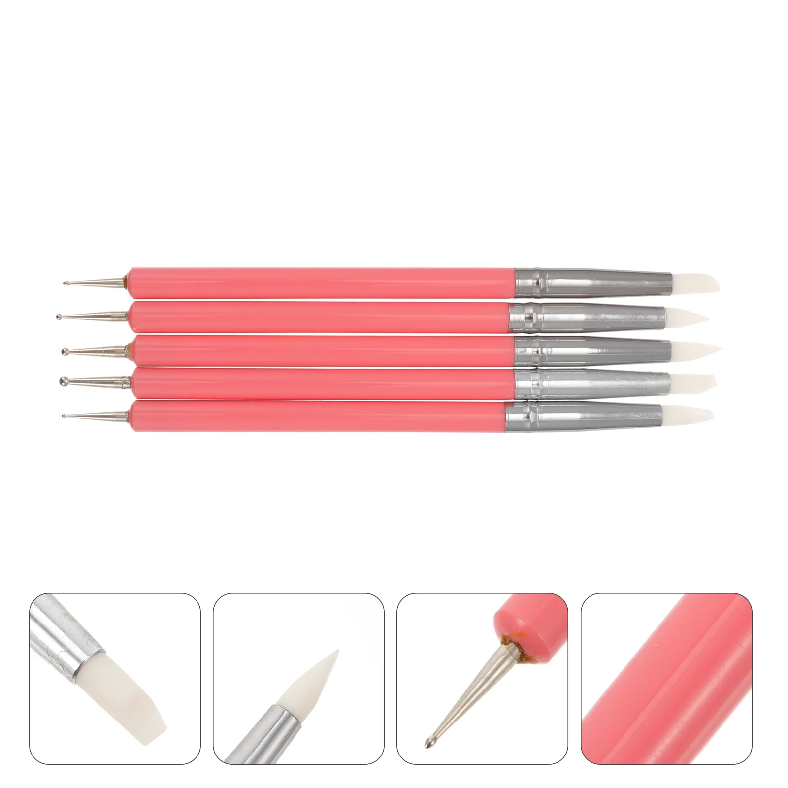 

Nail Pen Double-ended Point Drill Manicure Supplies 2-Way UV Gel Pottery Silicone Acrylic Tools