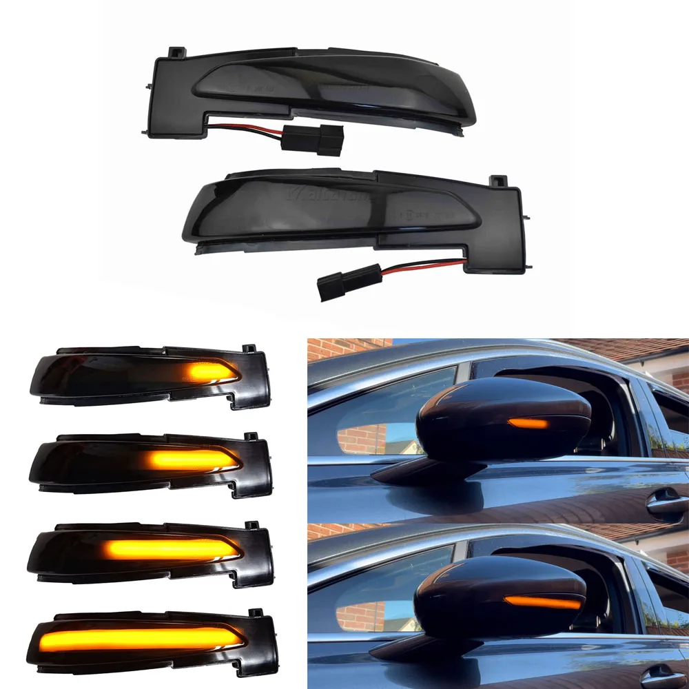 لبيجو 508 SW 2010-2017 سيتروين DS5 C4 جراند بيكاسو II سيارة LED ديناميكية بدوره مصباح إشارة مؤشر مرآة 6325J4 6325J5