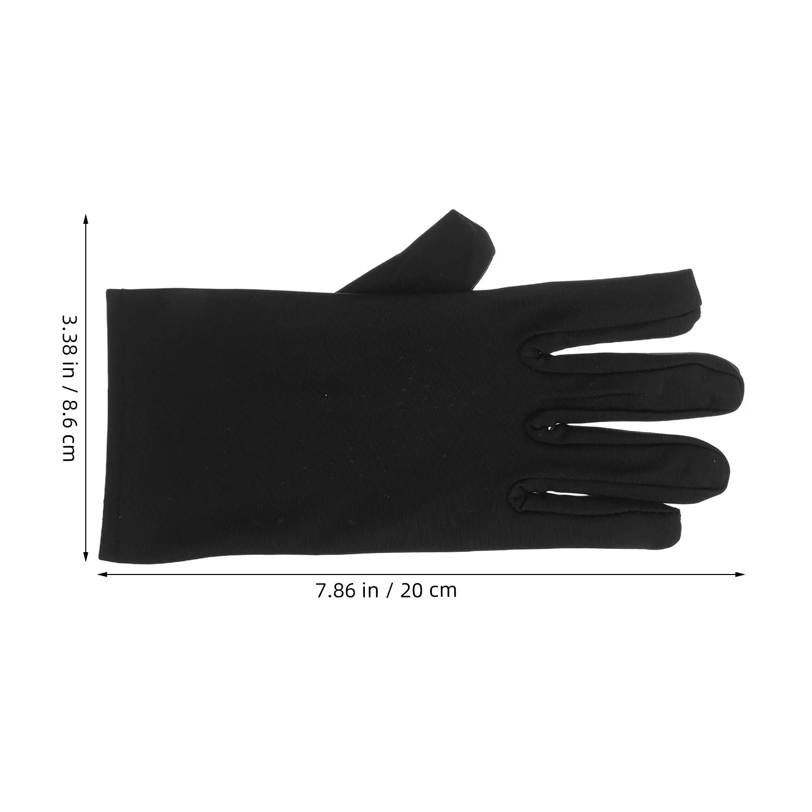 6Pairs Black Thin Cotton Gloves Soft Breathable Work Gloves for Jewelry Handling Watch Coin Cleaning Cd Dvd Craft