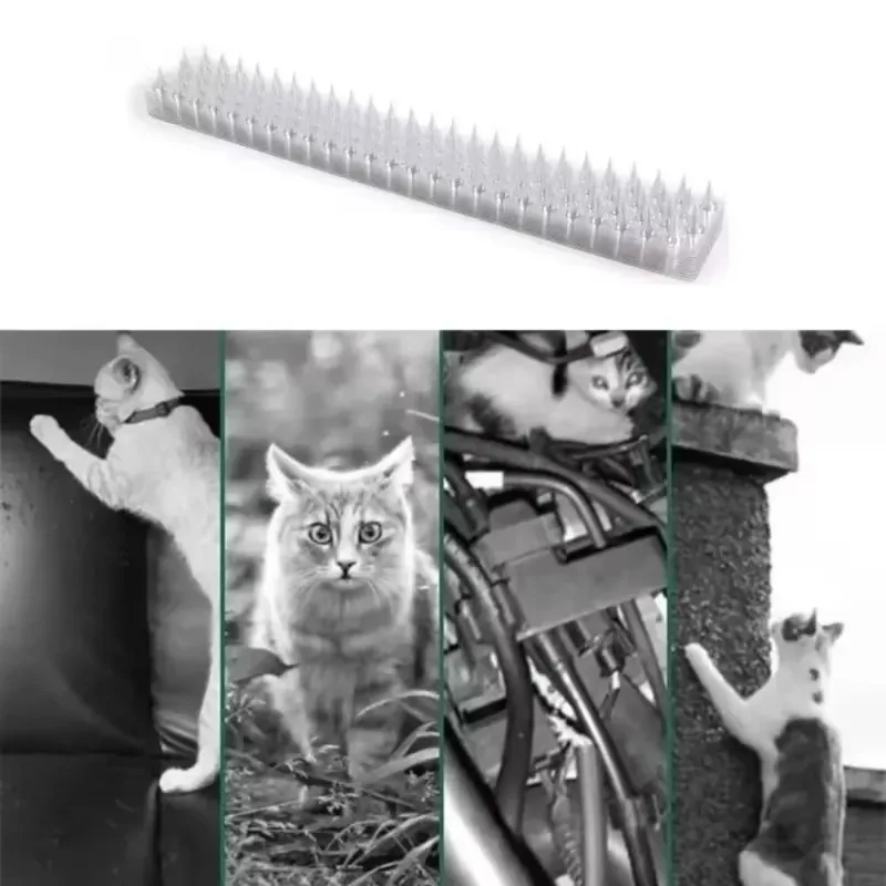 1pc 12cm plástico repelente de pássaros picos cerca parede gato anti pombo pico anti-pássaro ao ar livre esquilo jardim cercas repelente animal