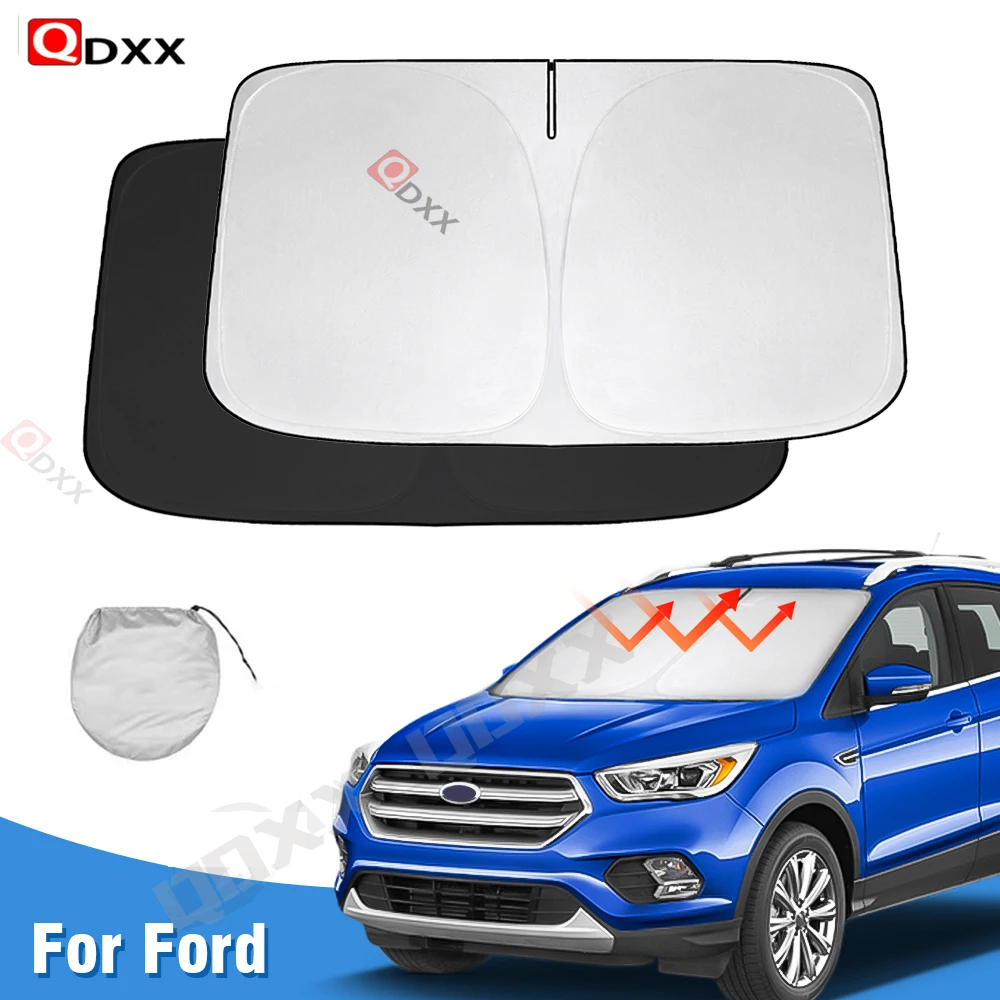

Car Windshield Sun Shade for Ford Kuga 1 2 3 2008 - 2022 Accessories Window Shade Foldable Sun Visor Protector Blocks UV Rays
