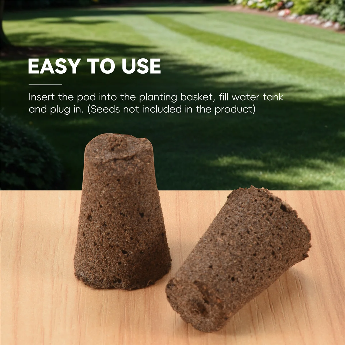 Esponjas Hidropônicas para Jardim Interior, Esponja Inteligente com Nutrientes, Grow Pod, Substituição da Planta