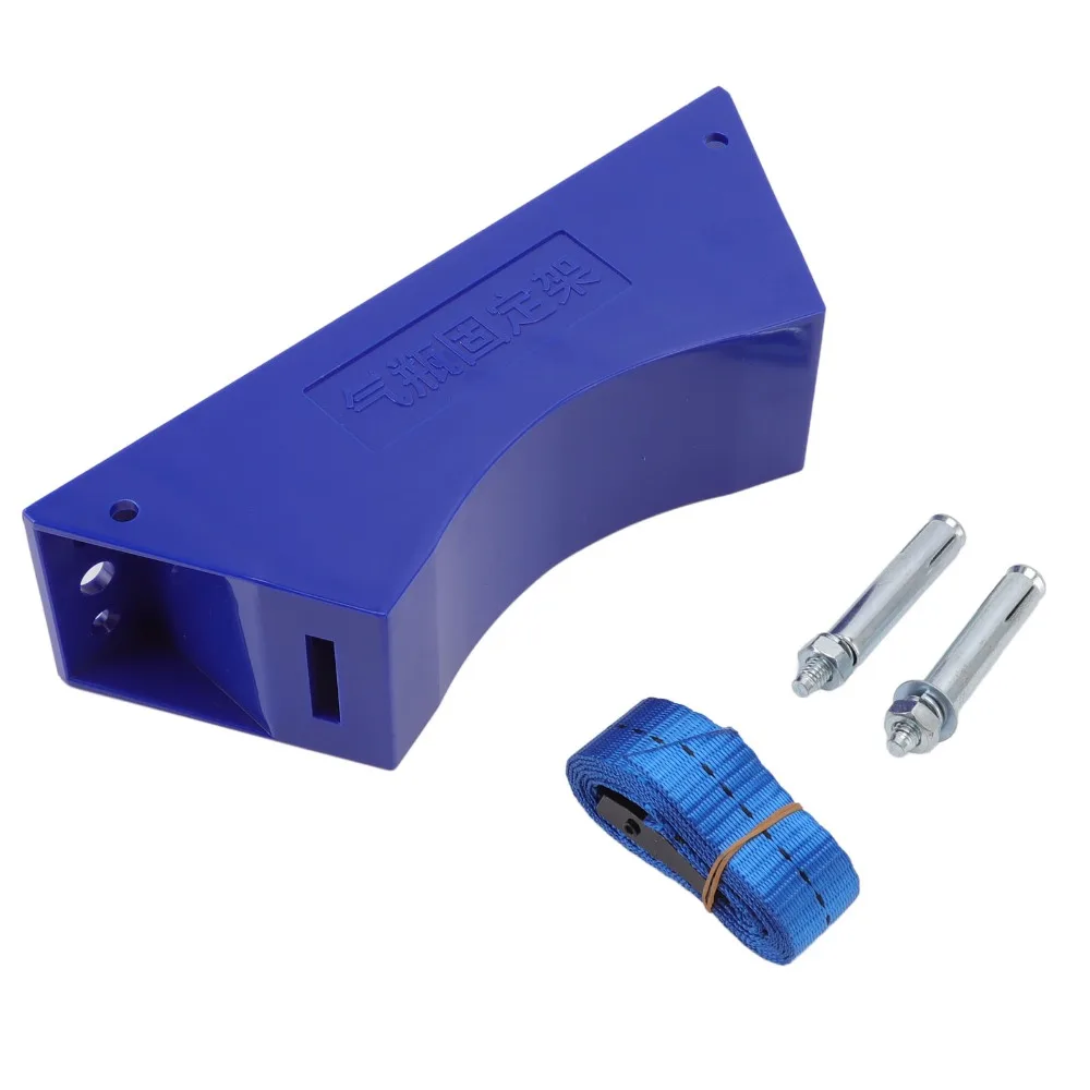 

Secure Plastic Gas Cylinder Rack with Straps Stable Cylinder Stand Anti-tipping with Screws Anti-tipping Holder Home Security