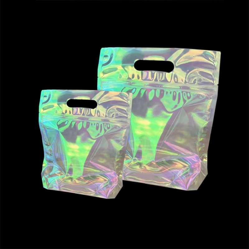 10pcs Snack Candy Portable Packaging Bags New Year Holiday Gifts Zipper Bag Handmade Pastries Chocolate Storage Plastic Pouch
