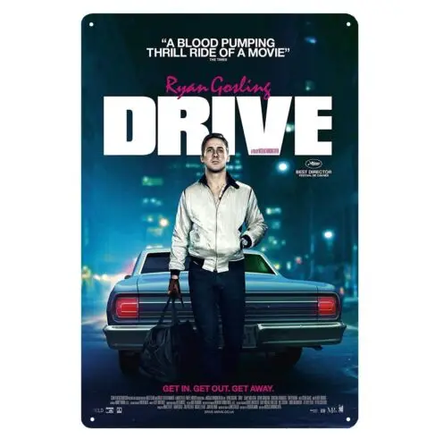 Drive Movie Metal Poster - Collectable Tin Sign - Size: 20x30cm