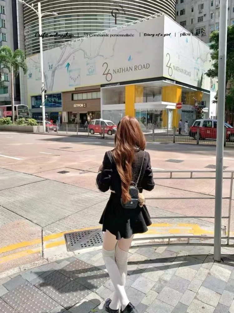 الخريف الأمريكية الرجعية الفرنسية أنيقة المرأة قطعتين مجموعة الكورية موضة مكتب سيدة مجموعة الحلو الأميرة تصميم ملابس امرأة