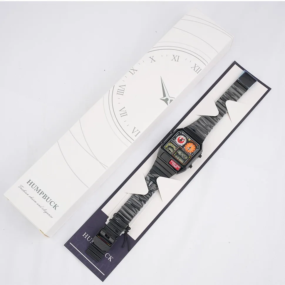 Outdoor Sports Electronic Watch Waterproof Men Wristwatch Quartz Double Clock