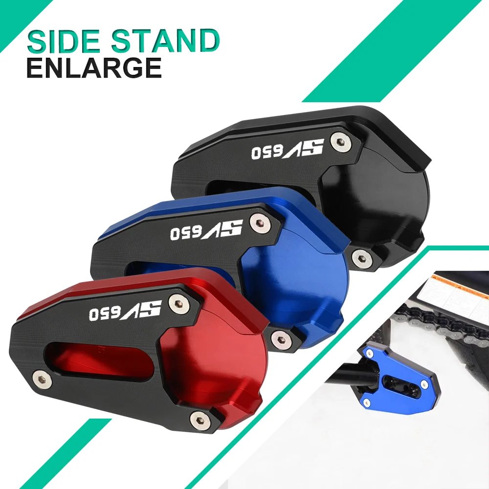 

Motorcycle Side Stand Enlarge Extension For SUZUKI SV650X SV650 SV 650 2015-2022 SFV650 SFV 650 Gladius Kickstand Support Plate