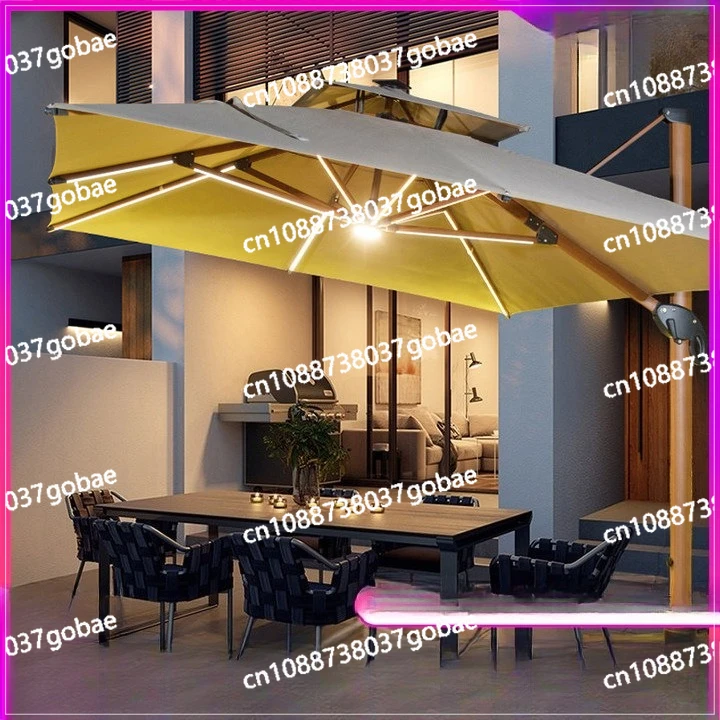

Outdoor Sun Umbrella Garden Umbrella Large Stall Umbrella with Light Outdoor Garden Terrace Universal