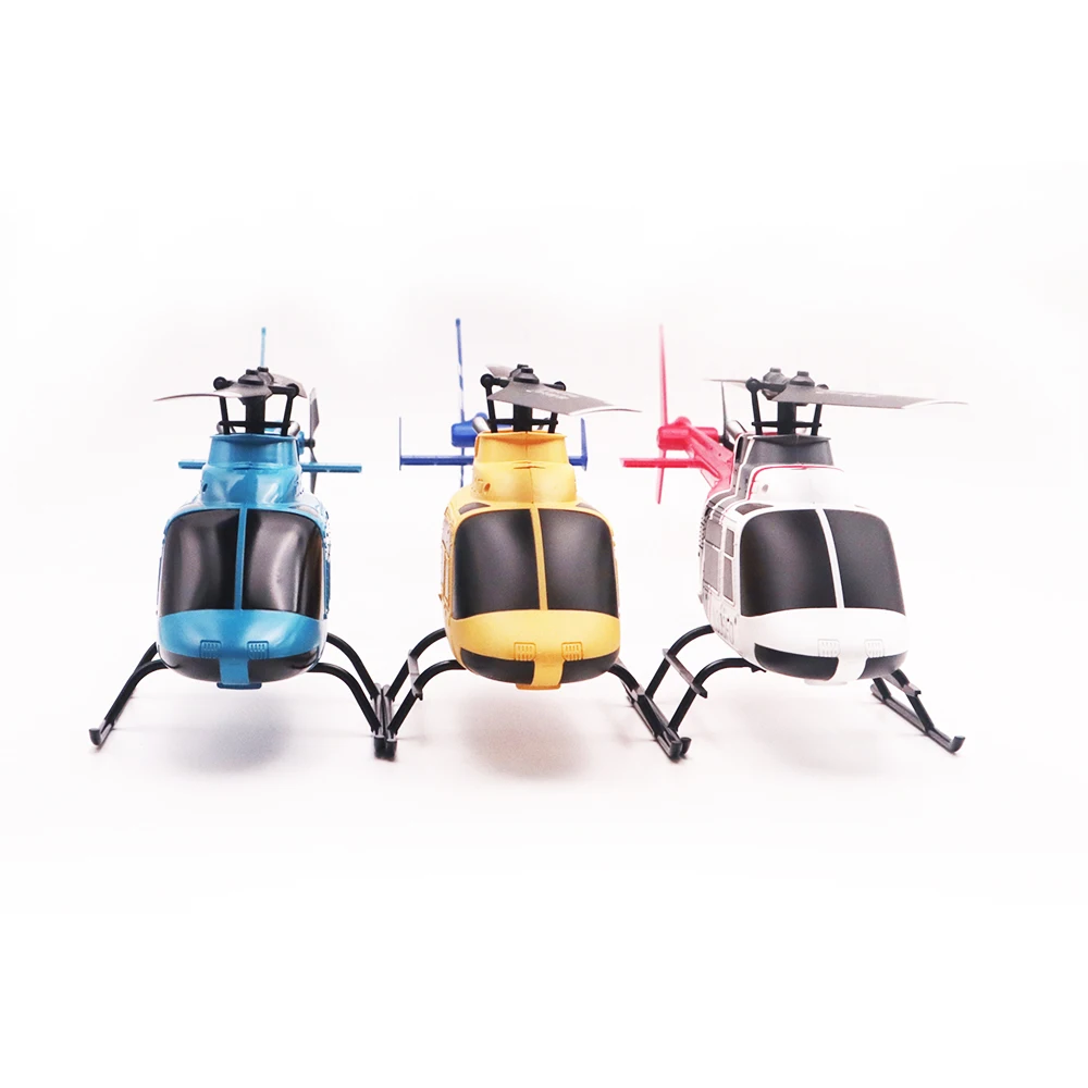 Remote control helicopter four channel single rotor helicopter simulation model toy Bell206 helicopter Bell