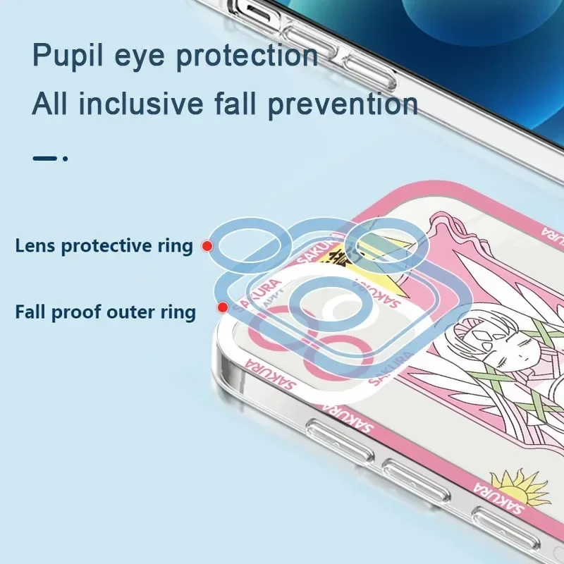 Anime Sakura Phone Case For Samsung Galaxy S24 S23 S22 Ultra S21 S20 FE Note 20 10 Plus A15 A25 A35 A55 Clear Soft Silicone Etui