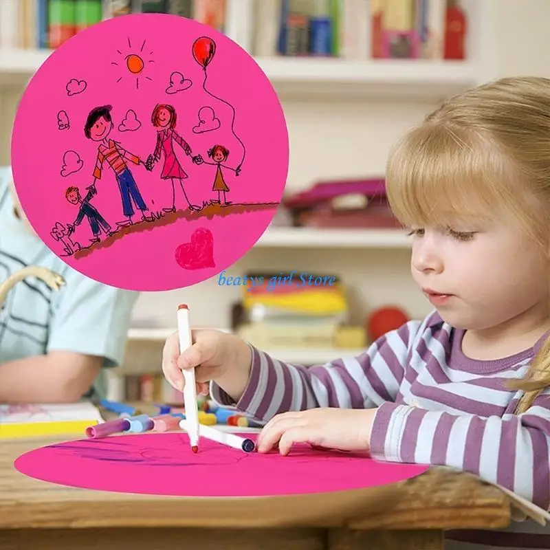 12pçs pontos apagáveis ​​coloridos, círculos apagáveis ​​para uso sala aula, escritório casa, placa mensagem durável