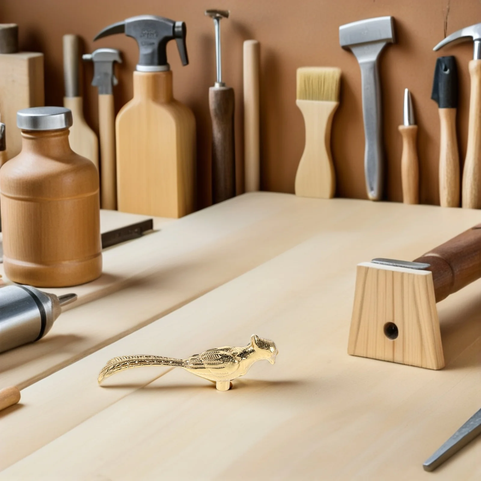 

1 комплект, 1 комплект, латунные ручки для шкафа, ручки для выдвижных ящиков в форме птицы для кухонного шкафа, комода, мебели, фурнитура для животных