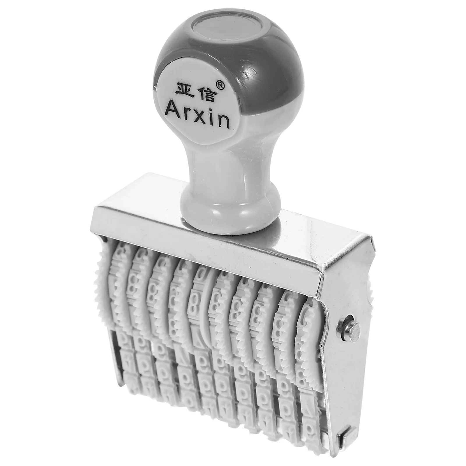 Rubber Date Stamp Stamper for File Office Small Number Rolling Digital Printing Handheld Handle Engine Abs Iron Stamps