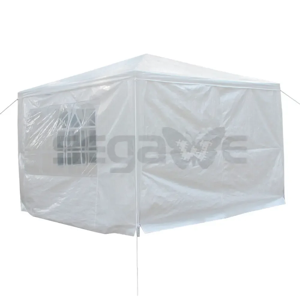 10'x10' 4 Walls Outdoor Canopy Party Tent Wedding Heavy Duty Gazebo Garden BBQ