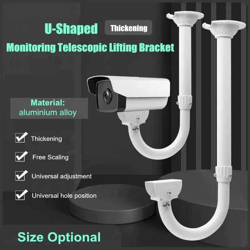 Halterung für Überwachungskameras, 30–60 cm, 60–120 cm, teleskopisch, verstellbare Kamera-Deckenhalterung für CCTV-Überwachungs-Bullet-Kamera