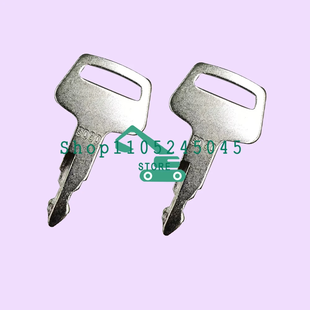 50pcs New Toothed Ignition Keys 5080 Replacement for IHI Case Morooka Chieftain Excavator Heavy Equipment High Quality