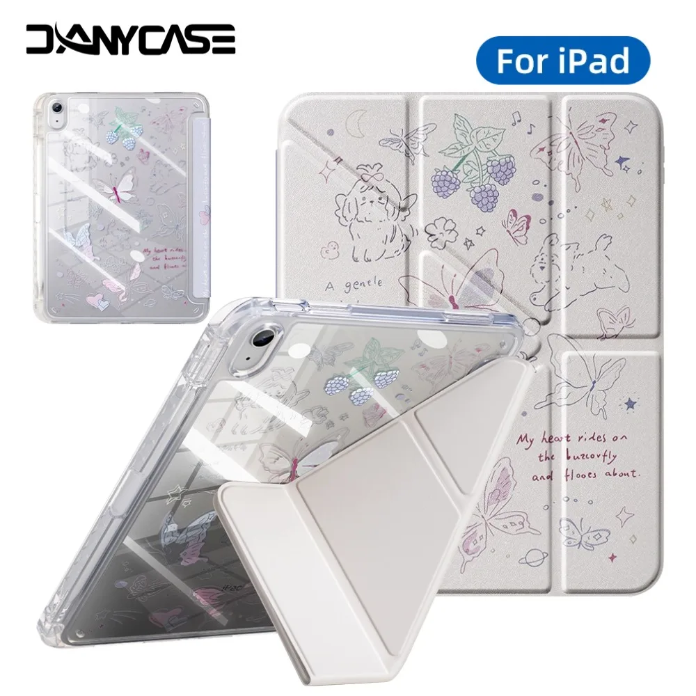 Étui magnétique pour iPad Air 11 (2025), compatible avec iPad 10e génération, 11e génération, A16 Pro 11, Air 4, Air 5, Air 10,9 pouces, Air 11 M2, M3, M4
