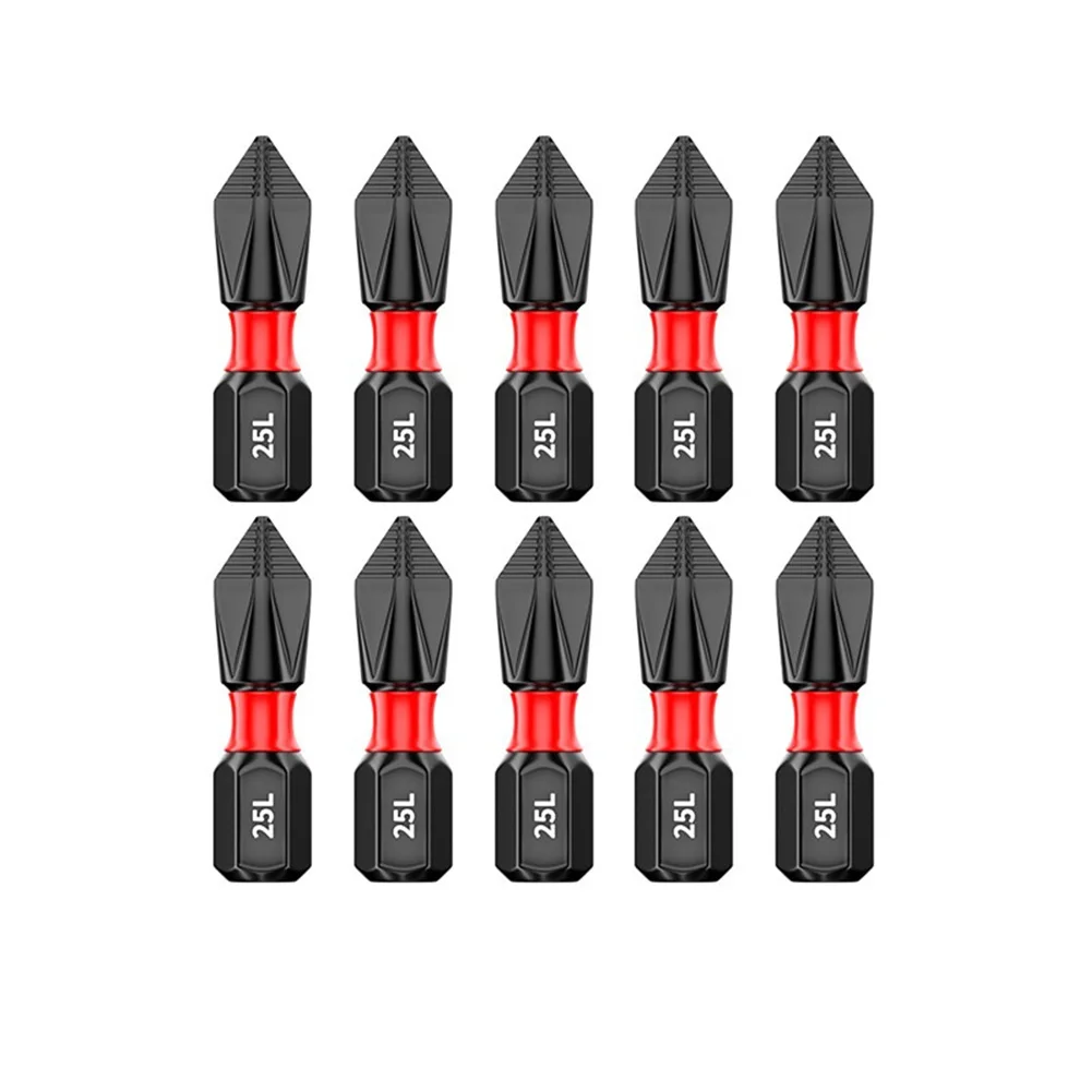 10pcs PH2 Magnetic Screwdriver Bit Set Magnetic Batch Head Screwdriver Electric Bit Anti Slip Screwdriver Bit Drill Bits Tools
