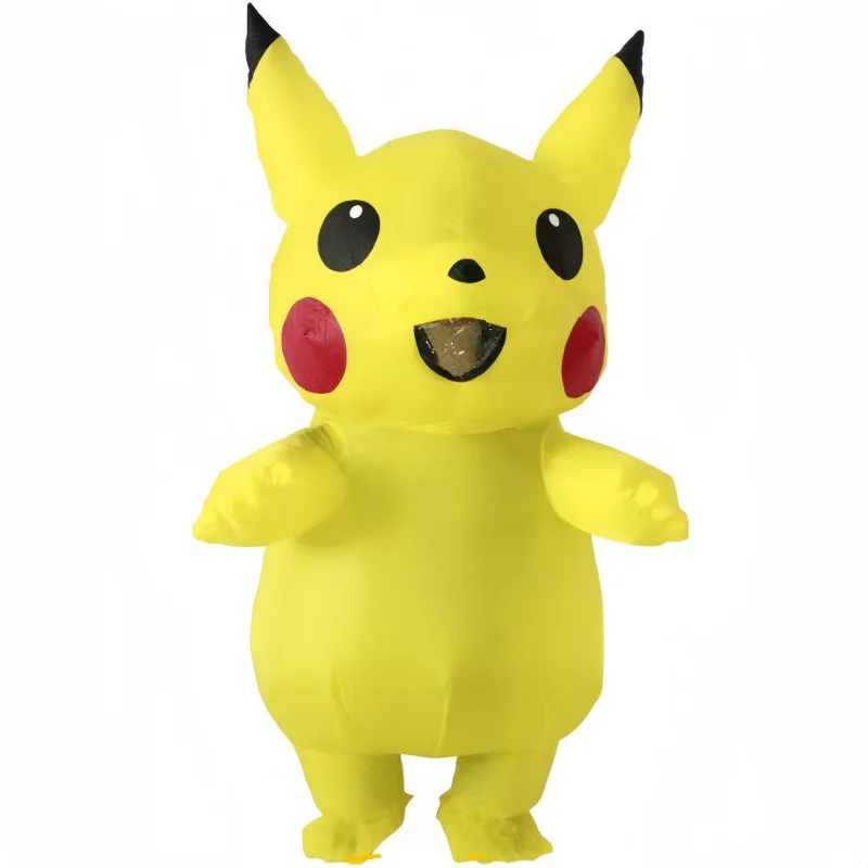 Hot Sale Kawaii Anime Pokemon Pikachu Inflatable Clothes Doll Prop Costume Children Halloween Adult Children Performance Clothes