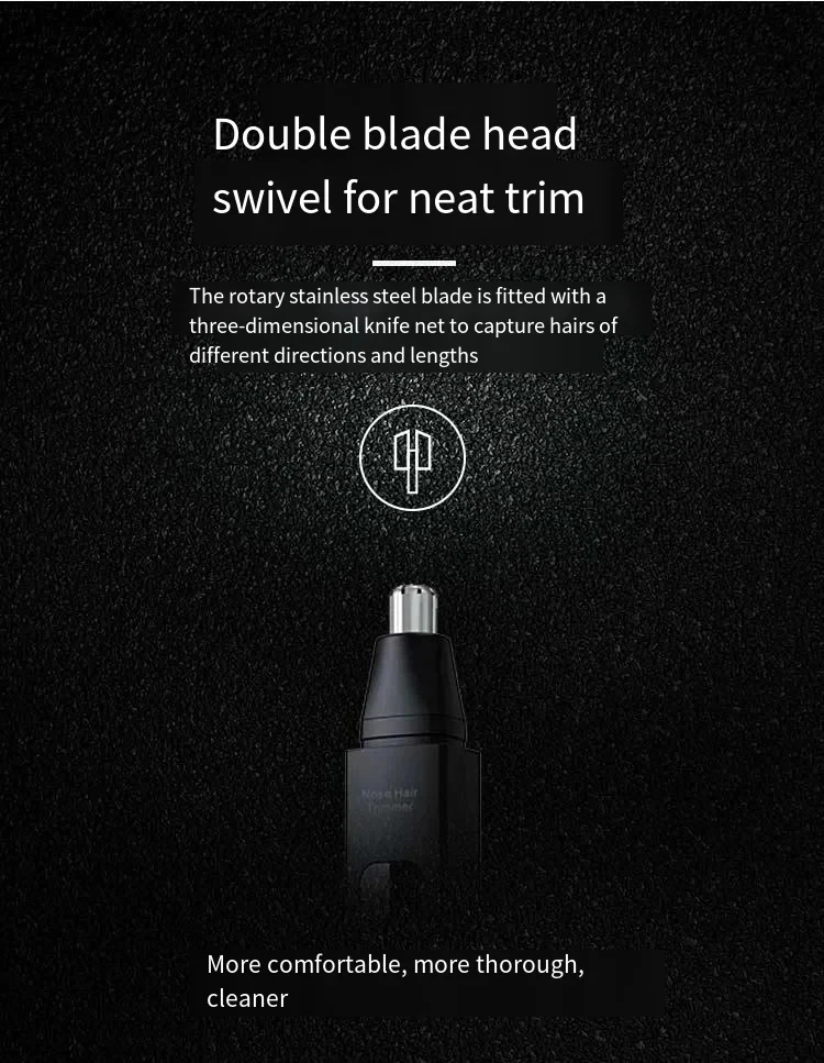 2024 XIAOMI Rechargeable Digital Display Intelligent Electric Nose Hair Trimmer Portable Clipper Trimmer For Men and Woman