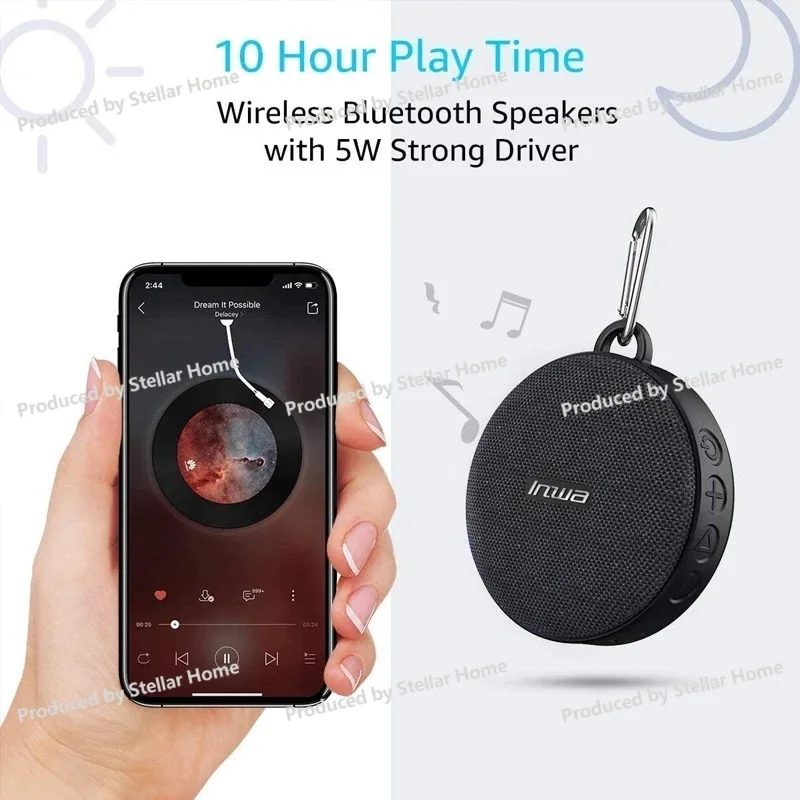 For INWA MZ-360 TWS Wireless Series Cycling Bluetooth Speaker Portable Outdoor Level 7 Waterproof Subwoofer