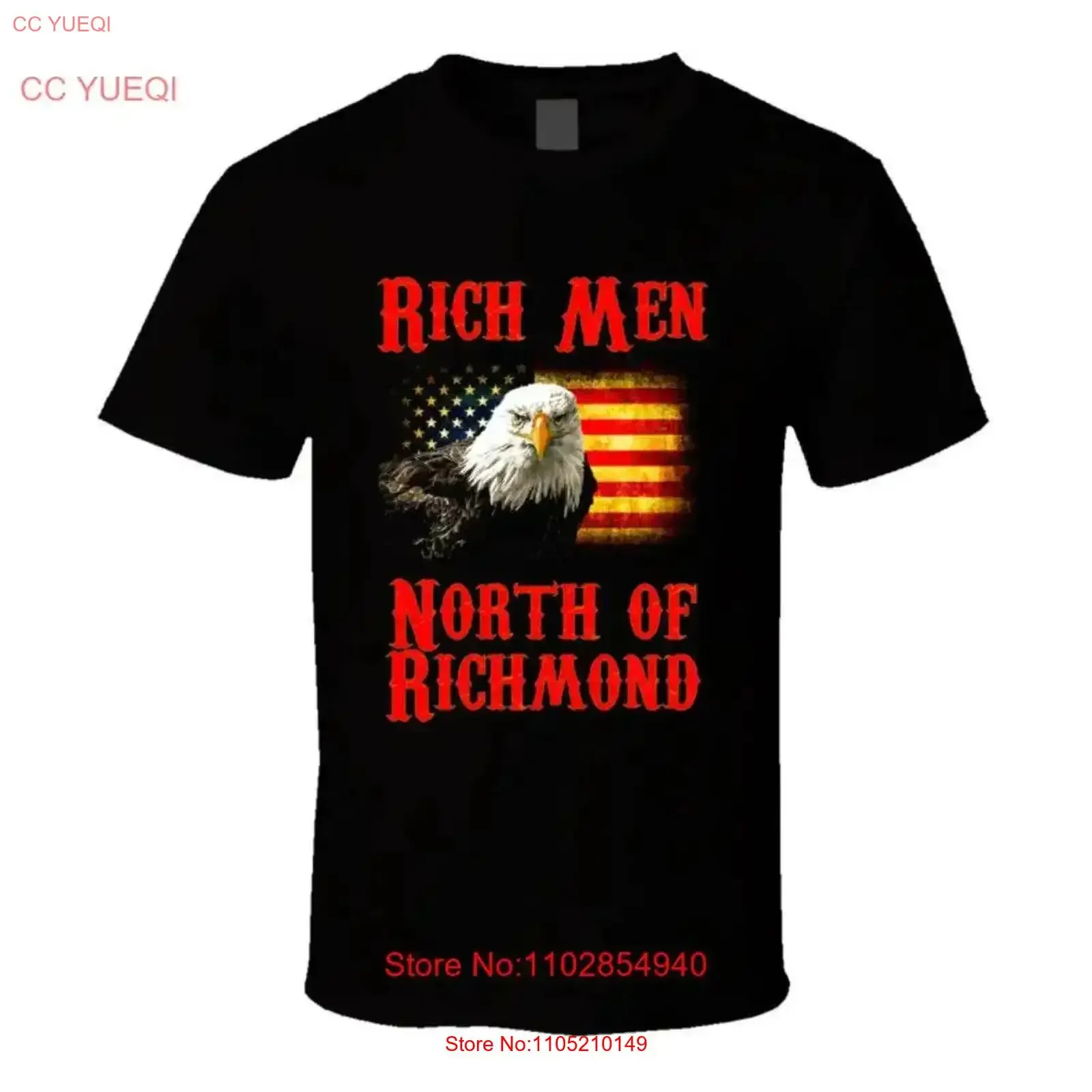 

Rich Men North Of Richmond Eagle Flag Country Trending футболка винтажная стираная уличная одежда универсальная модная графическая мужская футболка