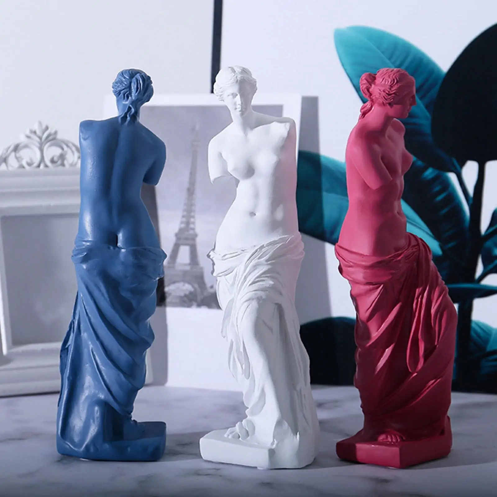 Greek Mythology Goddess Statues Home Decor Modern Style Decorative Ornaments for Living Room, Bedroom, Office Desktop, Cabinet