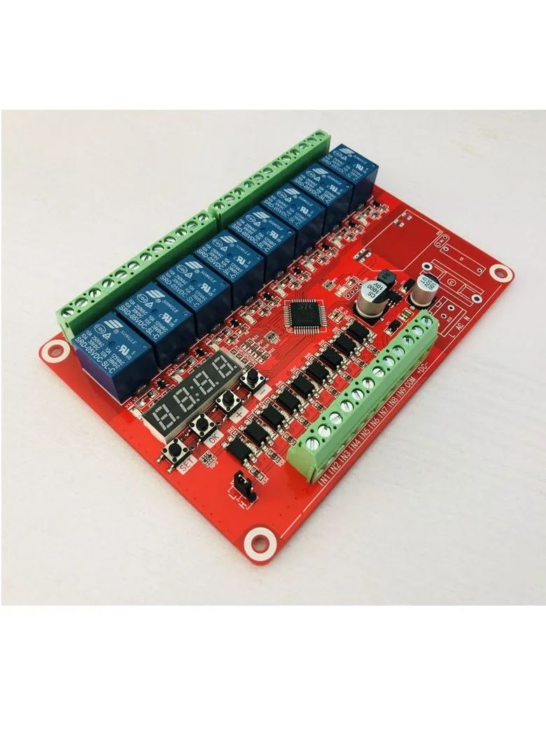 Multi-channel Programmable Time Relay PLC Module Triggers the Automatic Lock Delay Cycle Timing Switch Control