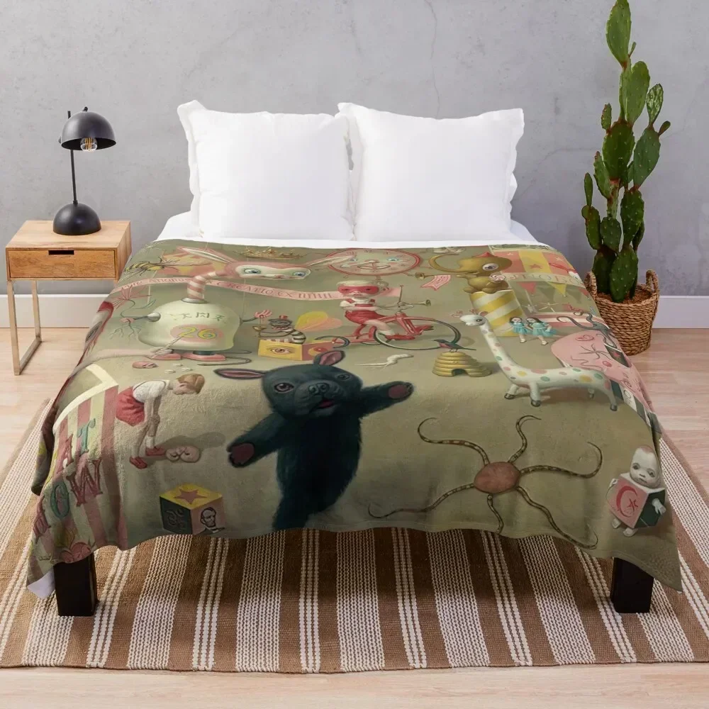 

Mark Magic Circus Throw Blanket Fluffy Cozy Throw Blanket for Home Decor