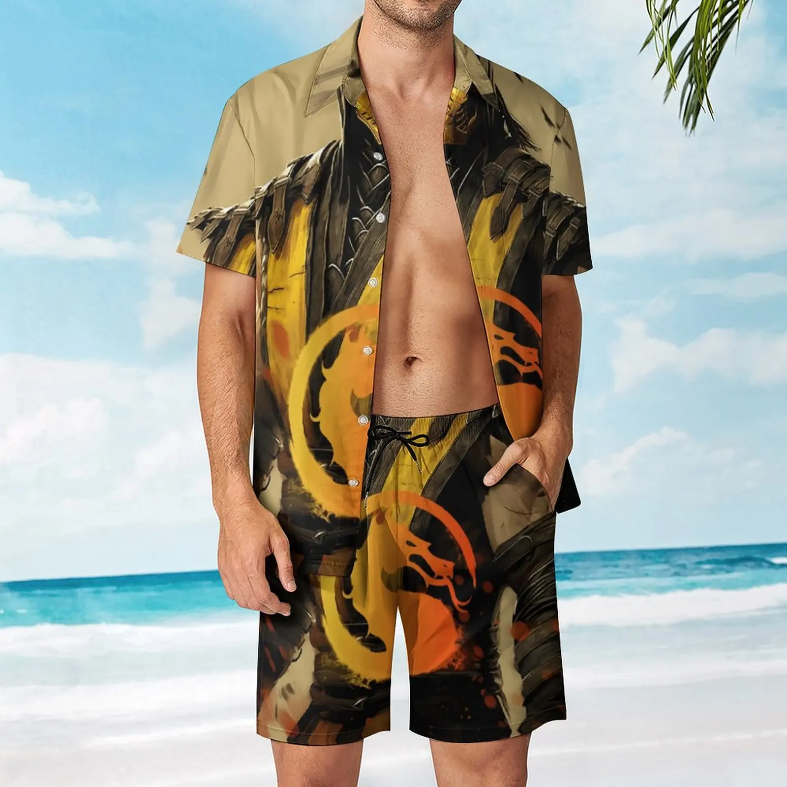 2 Pieces Suit Scorpion For Sale  top Quality Men's Beach Suit Hot Sale Leisure Eur Size