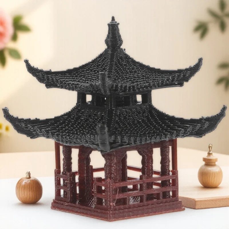 

Pagoda Statue Outdoor Mini Pavilion Model for Garden Landscaping Decoration Japanese Lanterns Home Desktop Fairy Vase