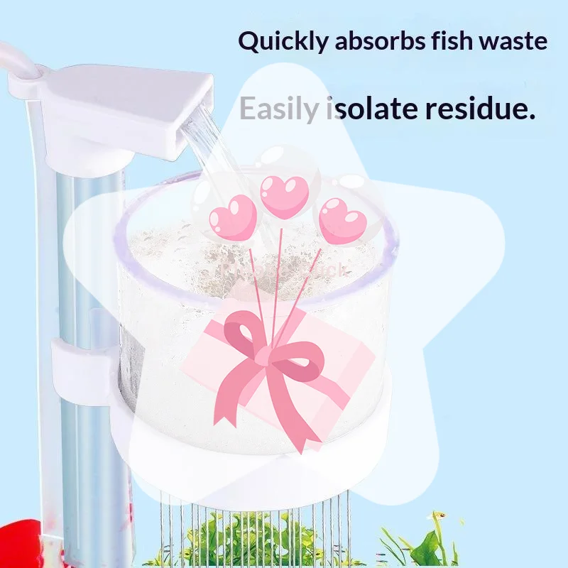 Aquarium Fish Waste Collector - Air-Lift Fish Waste Collector 1 Set