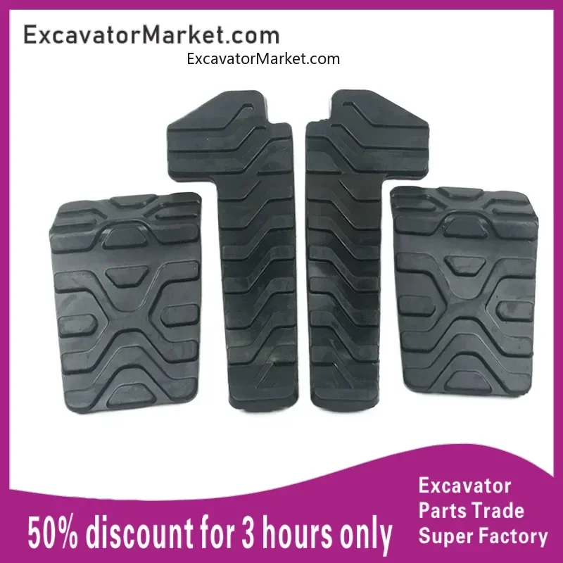 

For Caterpillar 312/320/329/330/336B/C/DRest walking pedal Pedal leather Rubber leather cushionE2 Excavator Parts