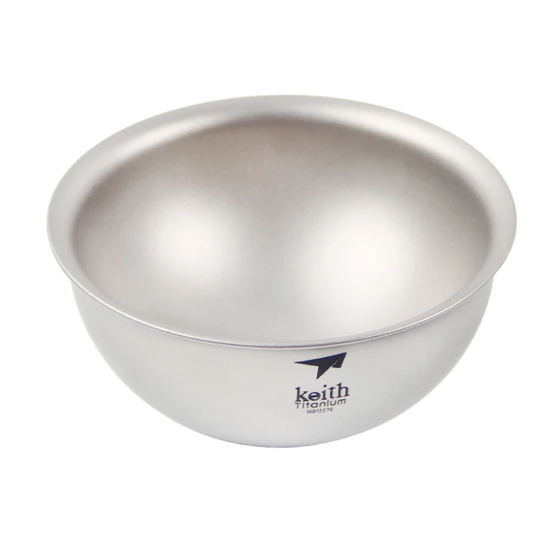 Keith Titanium Tea Cup 2pcs, Double Wall Anti-scalding, Outdoor Travel Picnic Camping Tableware Tea Cups Wine Cup 45ml