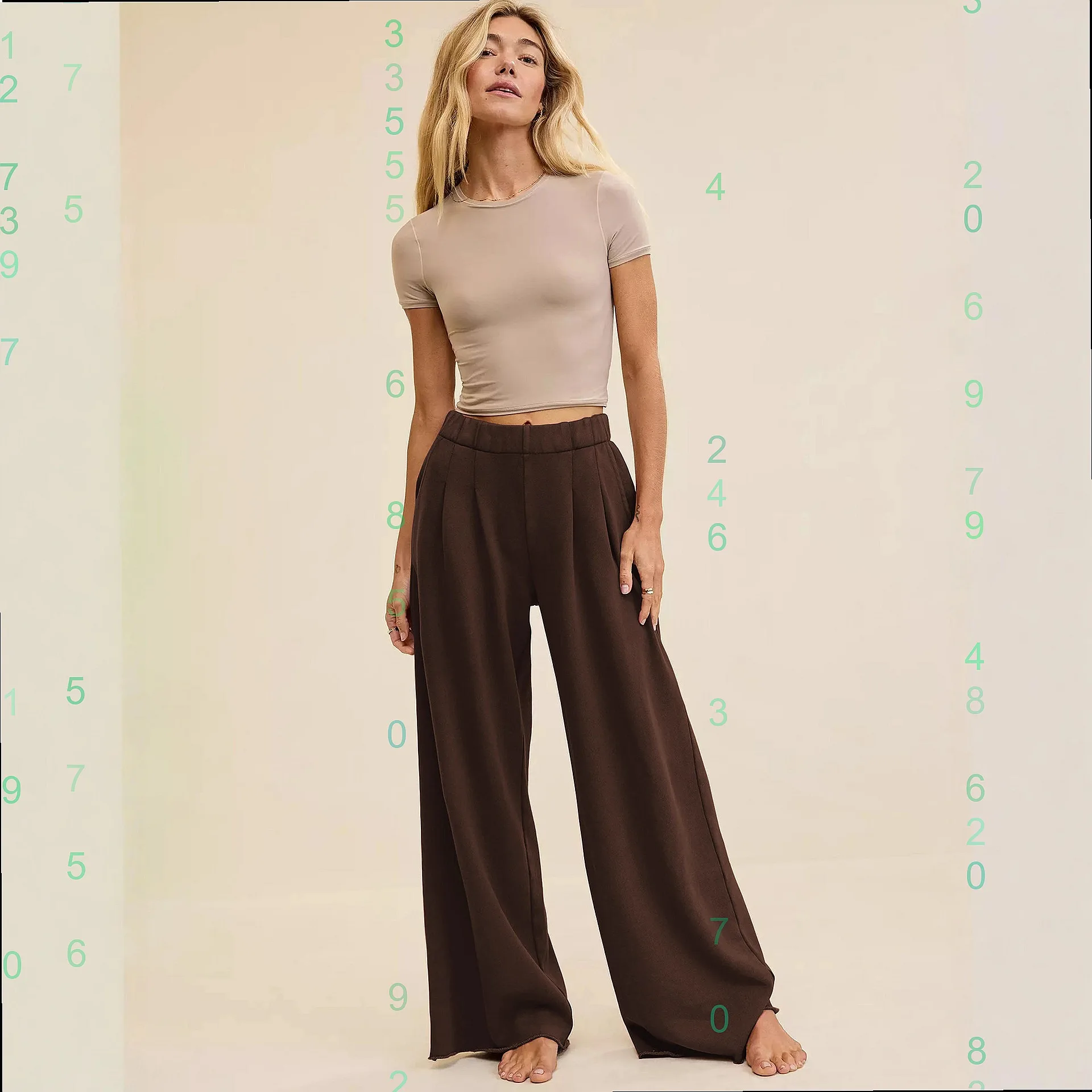 Wide Leg Pant High Waist Drape Spring Summer Loose Straight Pants Women Trousers