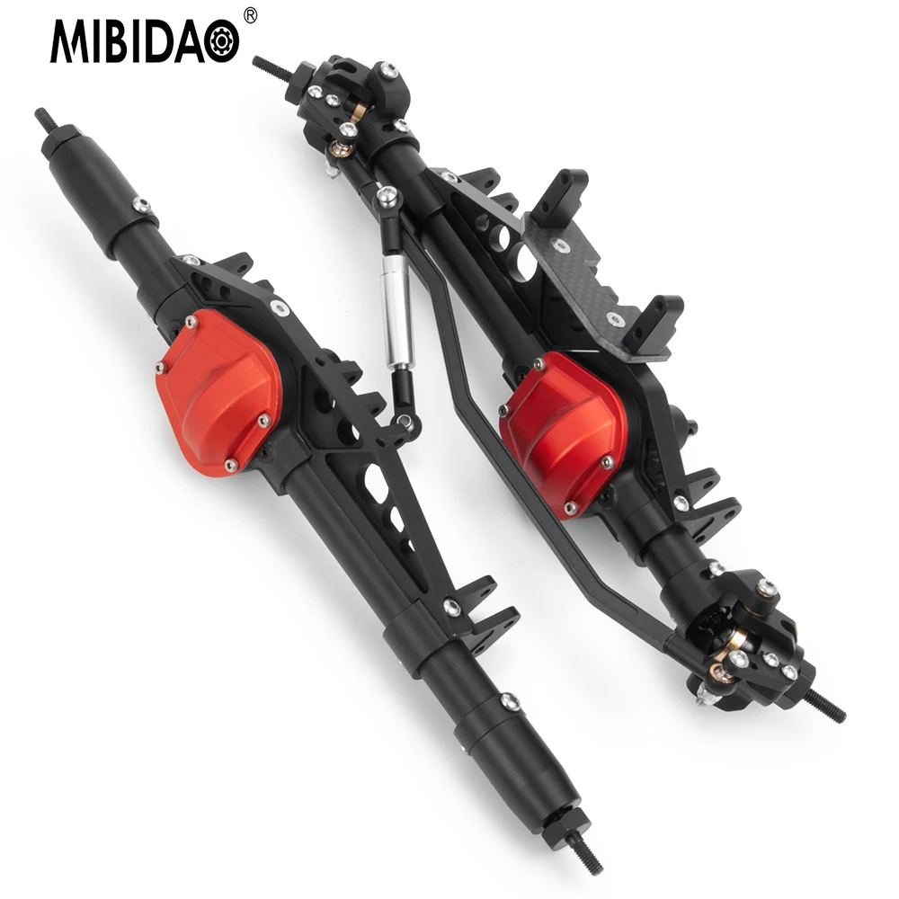 MIBIDAO Metal Alloy Front/ Middle/ Rear Straight Axle for 1/10 RC Crawler Car Axial Wraith 90018 90048 90053 Upgrade Parts
