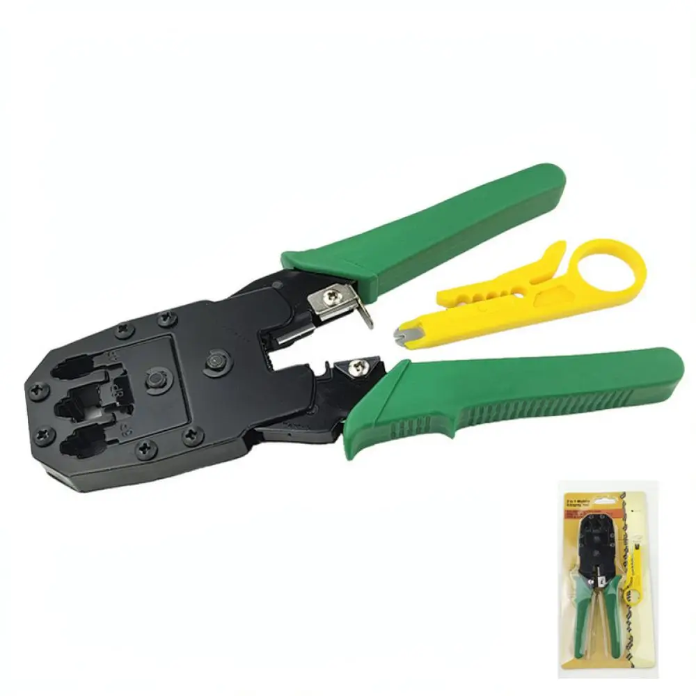 For For MANCOM Multi Functional Network Pliers RJ45 RJ12 Cable Crimper Stripper Cutter Ethernet Wire Connector Tool Set